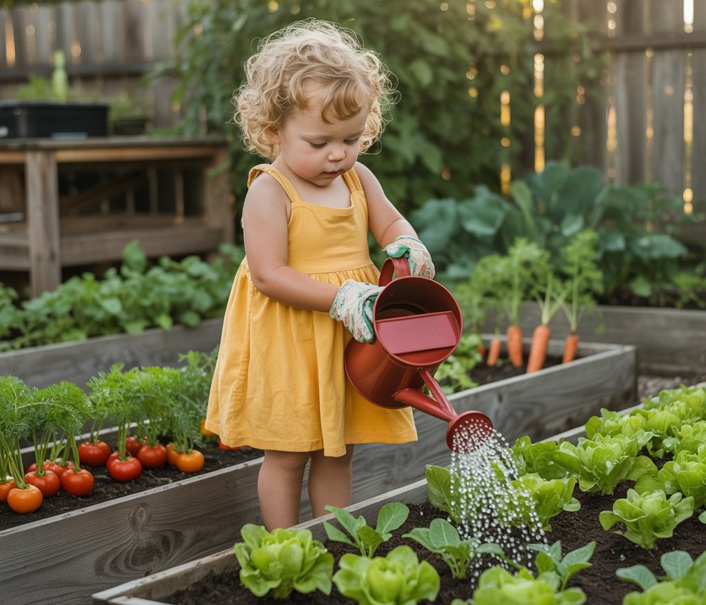 watering-in-a-garden